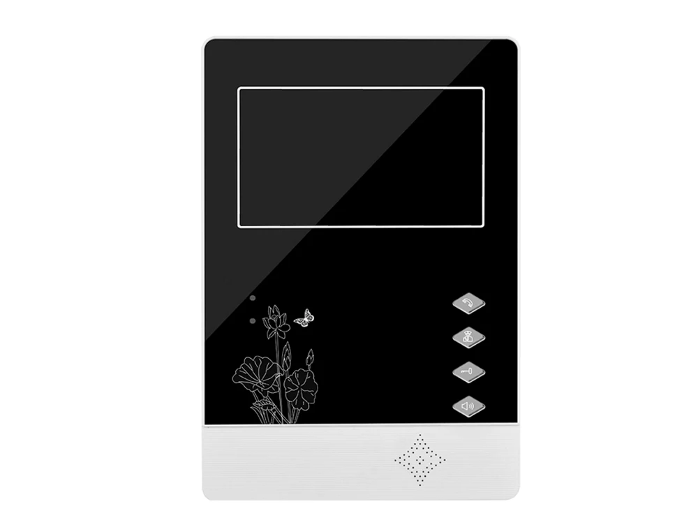 4,3 дюймов цветной TFT-LCD видеодомофон внутренний монитор дисплей видео дверной звонок Система без наружного блока камера HD картинка разблокировка