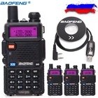 Рация Baofeng UV-5R talkie 5W 128CH Dual Band VHF  UHF 136-174 и 400-520 МГц, двусторонняя радиосвязь UV5R, Охотничья Любительская рация UV 5R, 4 шт.