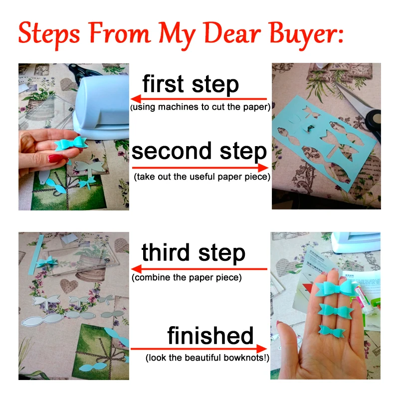 6 шт./лот банты металлические штампы трафареты Лента Сделай Сам Скрапбукинг