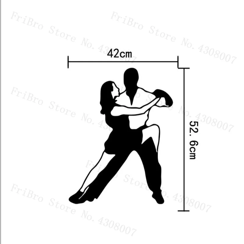 International Dance Latin dance Protect the school classroom studio decorative laminated glass wall stickers | Дом и сад