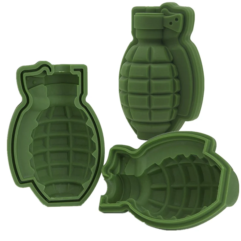 3D граната силиконовая форма для льда кубики льда|silicone ice cube mold|molde siliconeice mold silicone |