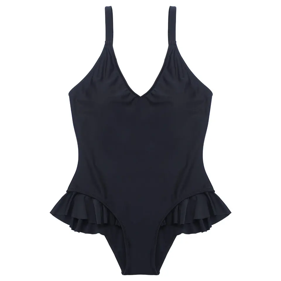 BANDEA Цельный купальник бикини 2019 однотонные купальники женский купальный костюм