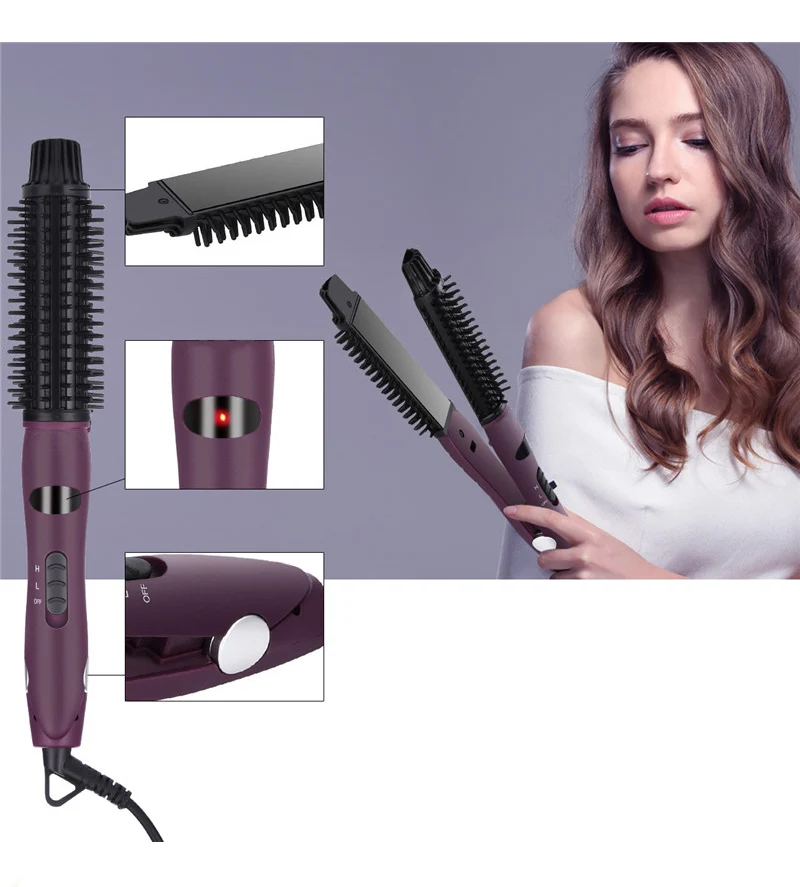 Портативная Расческа для закручивания волос Instyler Ionic Styler Pro 4 инструмента в 1 керамический стайлер блеск выпрямитель для волос и щипцы для завивки волос