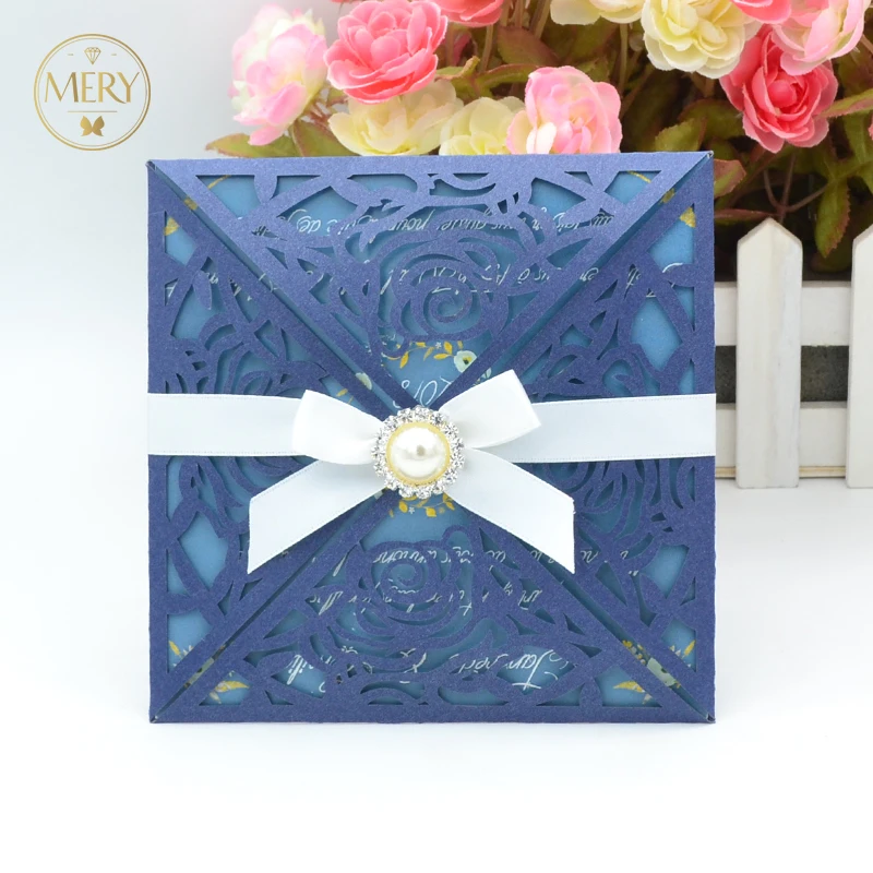 Пригласительная открытка для свадьбы четырехскладная Свадебная