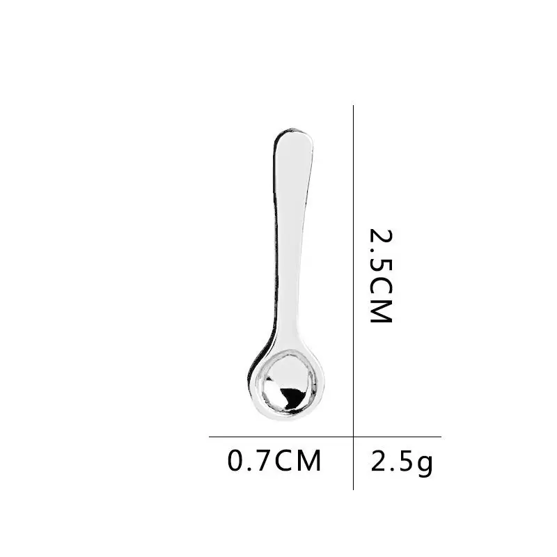 Модная брошь в виде маленькой кофейной ложки 3 цвета женская и детская креативная