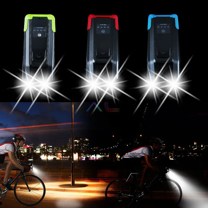 4000 mAh индукционный велосипедный передний свет набор USB перезаряжаемая умная фара с рогом 800 люмен светодиодная велосипедная лампа Велосипедное освещение