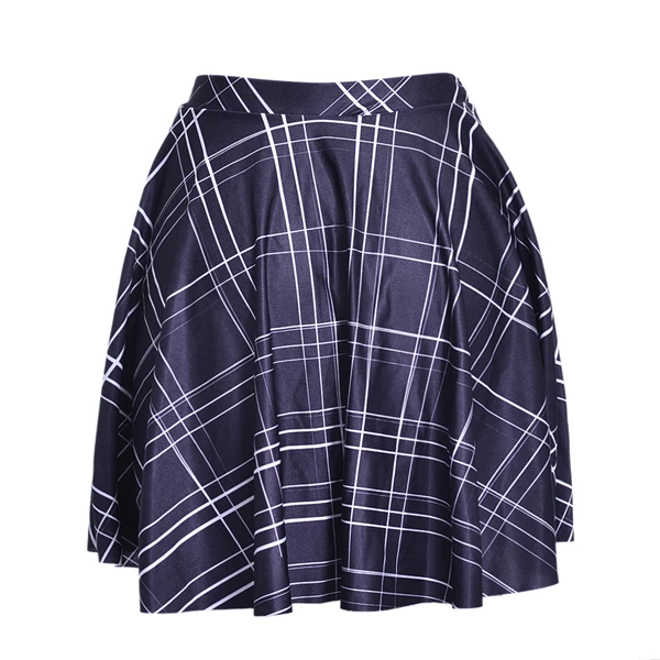 

England Style Plaid Print Women Pleated Mini Red Yellow Black Colors Plus Size S To 4xL Skater Skirts
