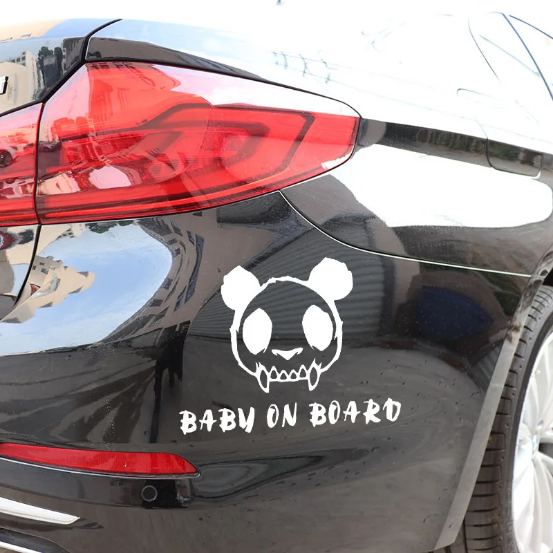 YJZT 15.9X12.3CM свирепая панда забавная виниловая Автомобильная наклейка Детская на