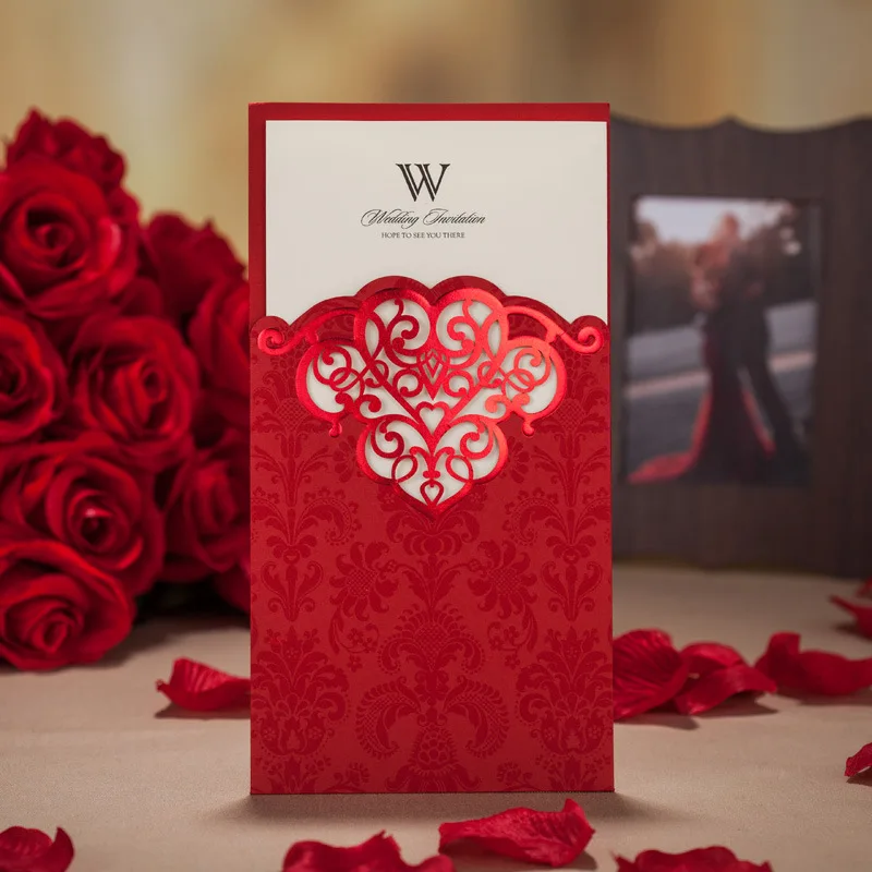 10 * элегантных красных кружевных конвертов для свадебных приглашений и открыток