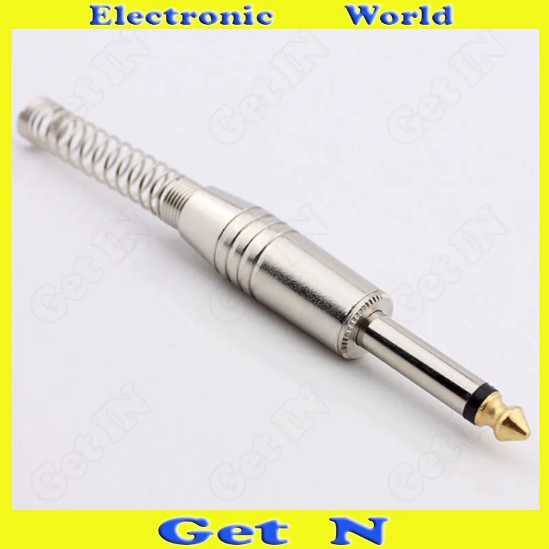 20 шт. тонкий 6 5 Прочный Длинный пружинный разъем штекер для караоке аудио