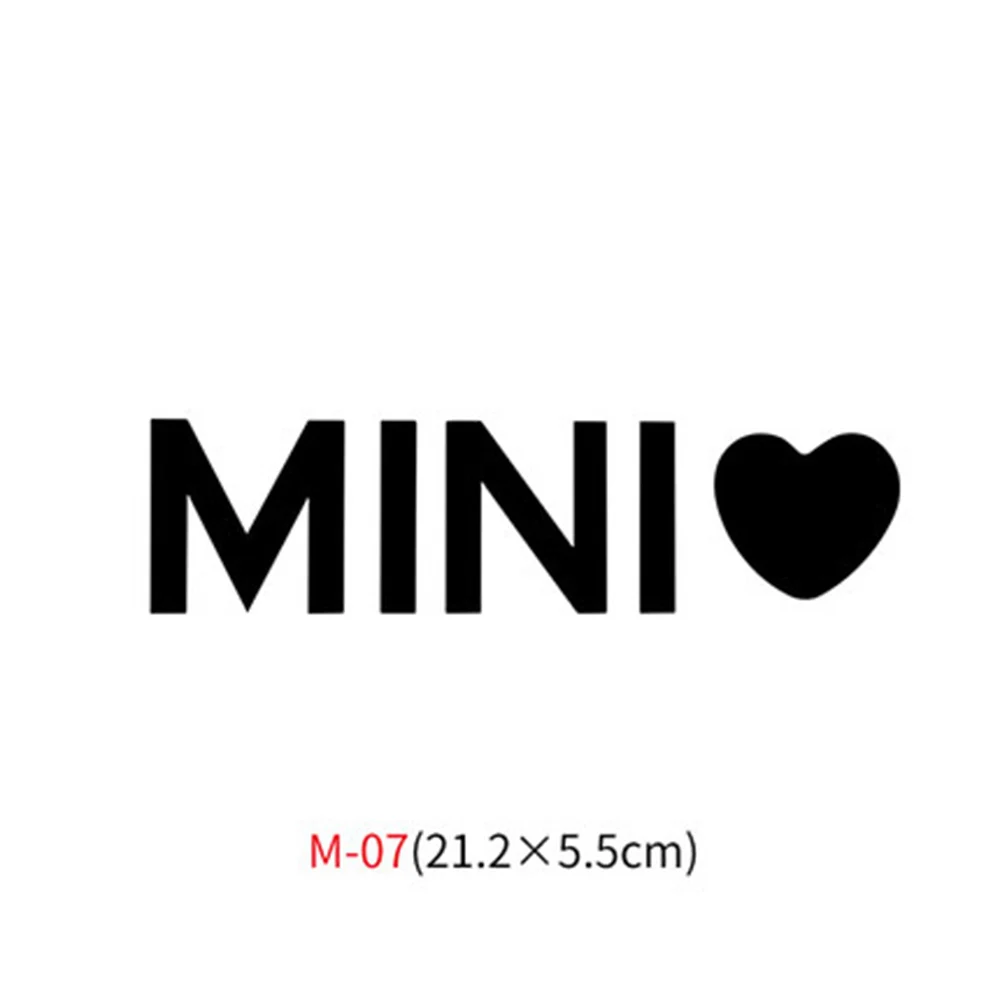 M-07 Различные автомобильные наклейки Union Jack для Mini Cooper One S JCW Countryman Clubman F55 F56 R55 R56 R60 F60 автомобильные аксессуары - Название цвета: M-07