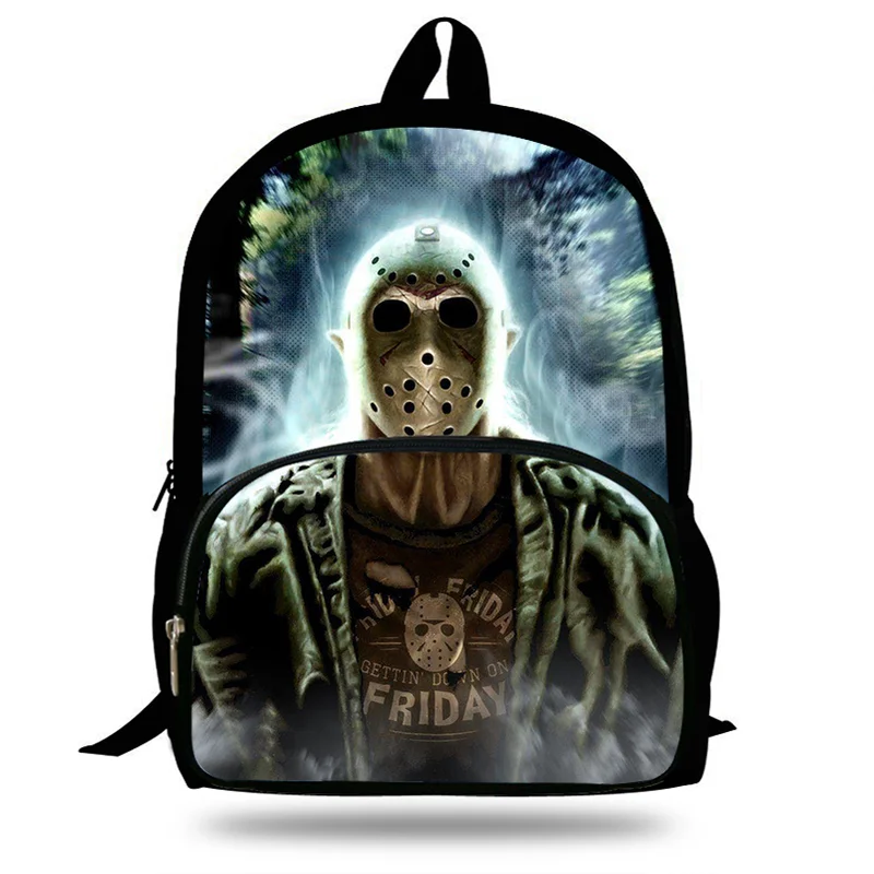 Bagback Jason Vorhees пятничная 13-я маска принт детские школьные ранцы для подростков