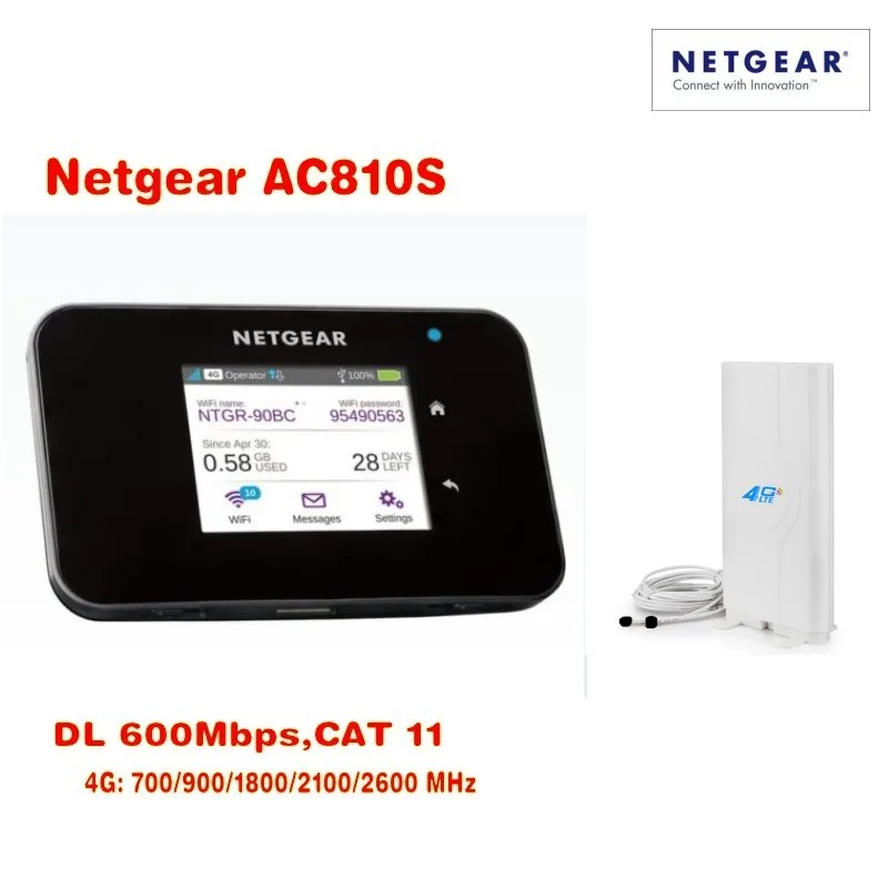 600 Мбит/с 4g разблокированный сетевой адаптер AC810S cat11 3g mifi роутер wifi донгл lte