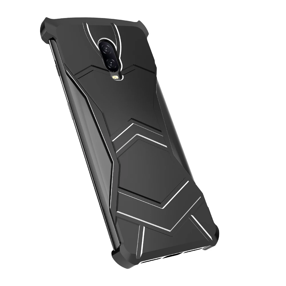 R-JUST, алюминиевый защитный Магнитный чехол с черной пантерой для Oneplus 6 T, чехол, Железный человек, защитный чехол для телефона, кожаная сумка