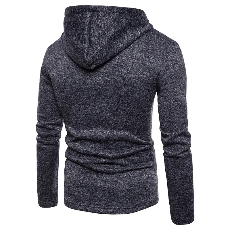 Men Cotton Hoodie Sweatshirts Solid Slim Zipper Hooded Cardigan Coat Male Joggers Warm Windproof Clothing Casual Hot Sale | Мужская