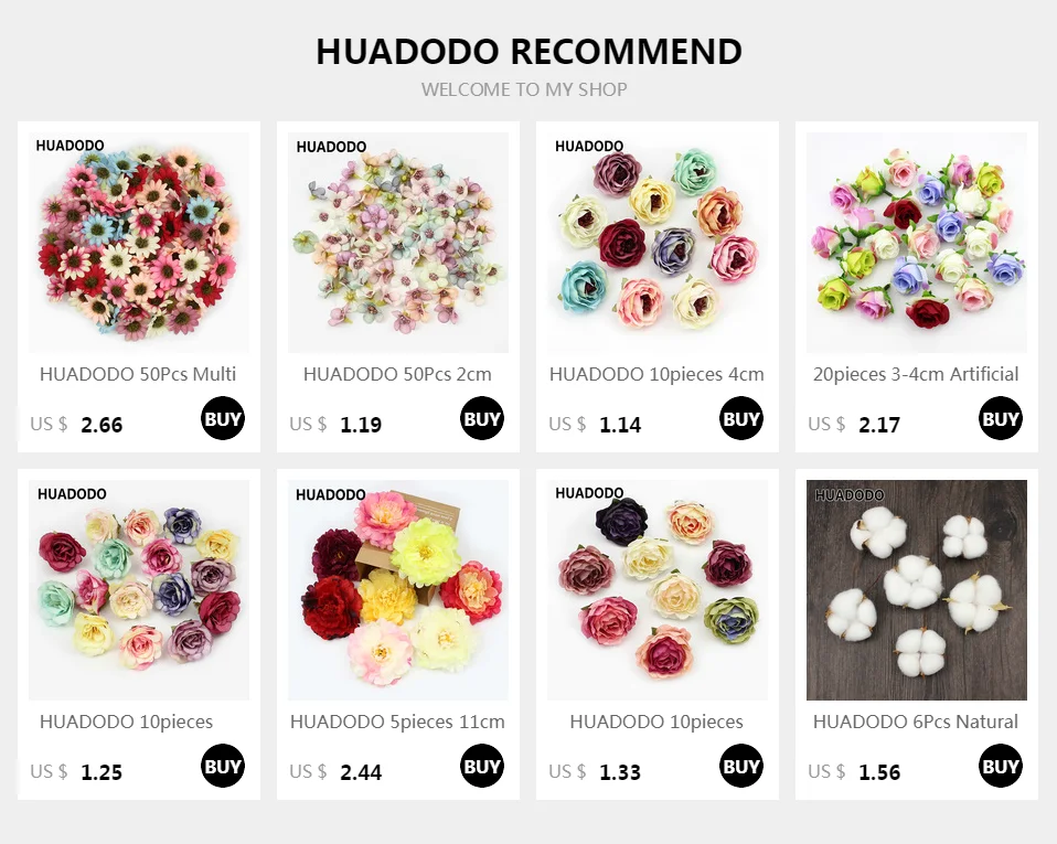HUADODO 10 шт. 5 см Пион цветок голова шелковые искусственные цветы для свадебного украшения DIY декоративный венок поддельные цветы