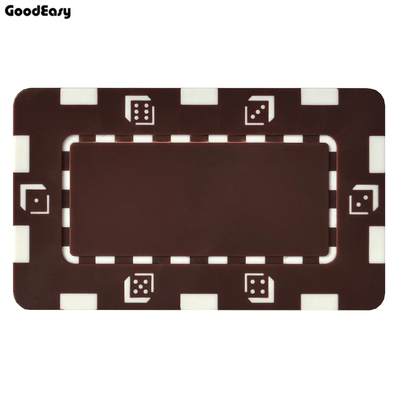 25 шт./лот ABS квадратные фишки Техасского покера набор металлических монет для