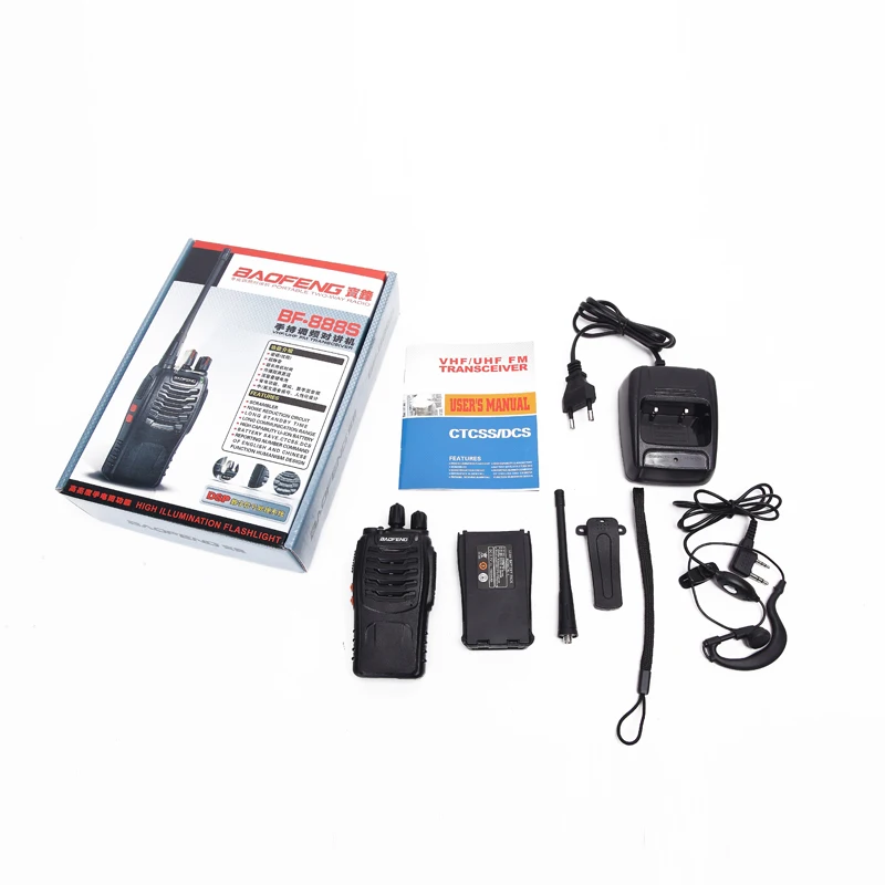 

2Pcs 4Pcs Baofeng BF-888S MINI Walkie Talkie Transceiver UHF Intercom BF888S CB Two Way Radio Handheld Radio 888s+ 4 headset