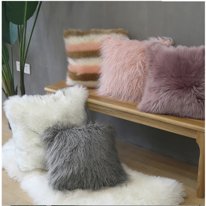 Ins нордическая Подушка плюшевая подушка для гостиной диван украшение