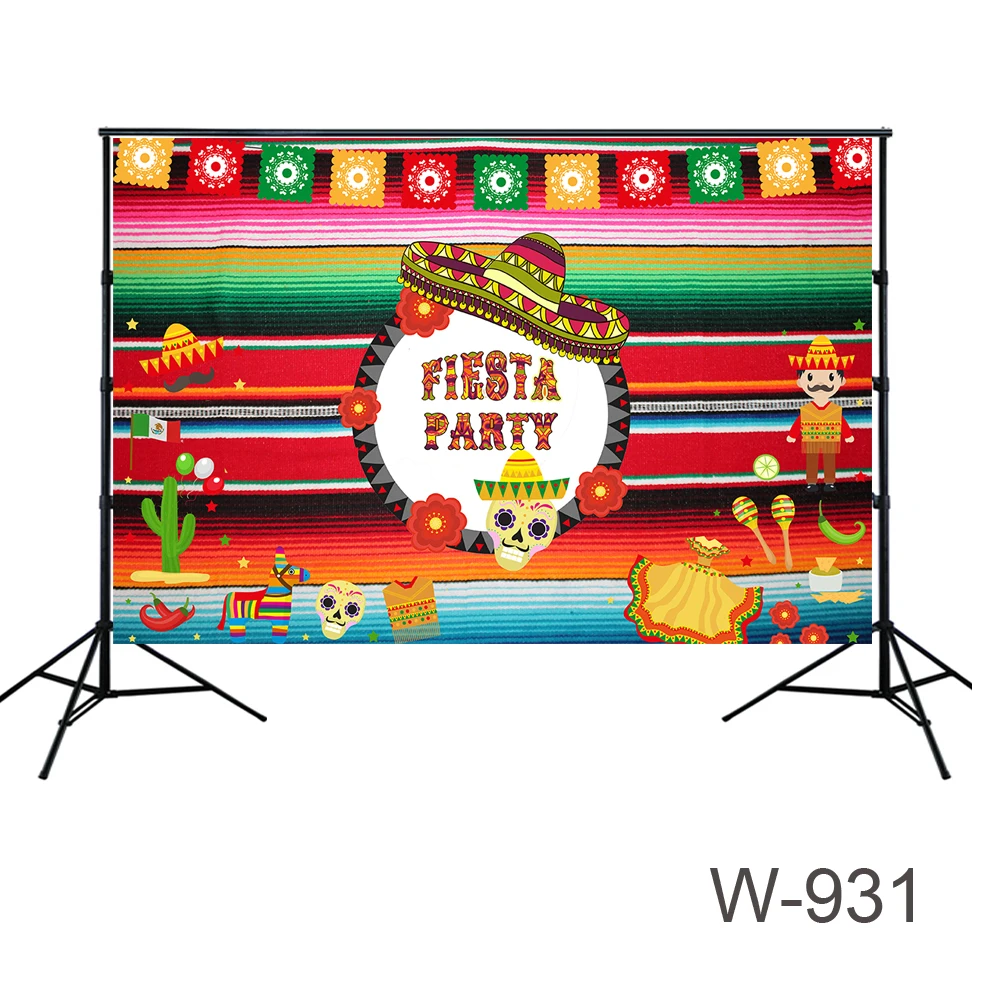 

Fiesta Party Decoration Backdrop Cinco De Mayo Background Birthday Party Carnival Dessert Table Decors Mi Fiesta Party Supply