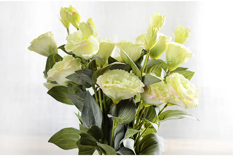 3 головы platycodon Grandiflorum завод искусственных цветов для дома и сада украшения 70 см подарок на свадьбу