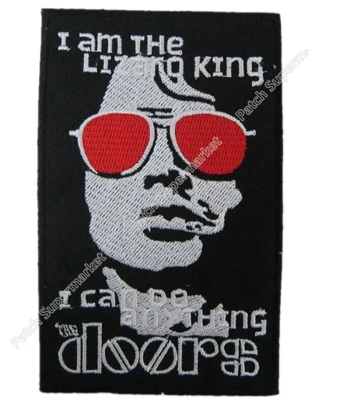 5 &quotнашивки на двери в стиле рок н ролл Джим морнизон вышивка утюгом пришивная