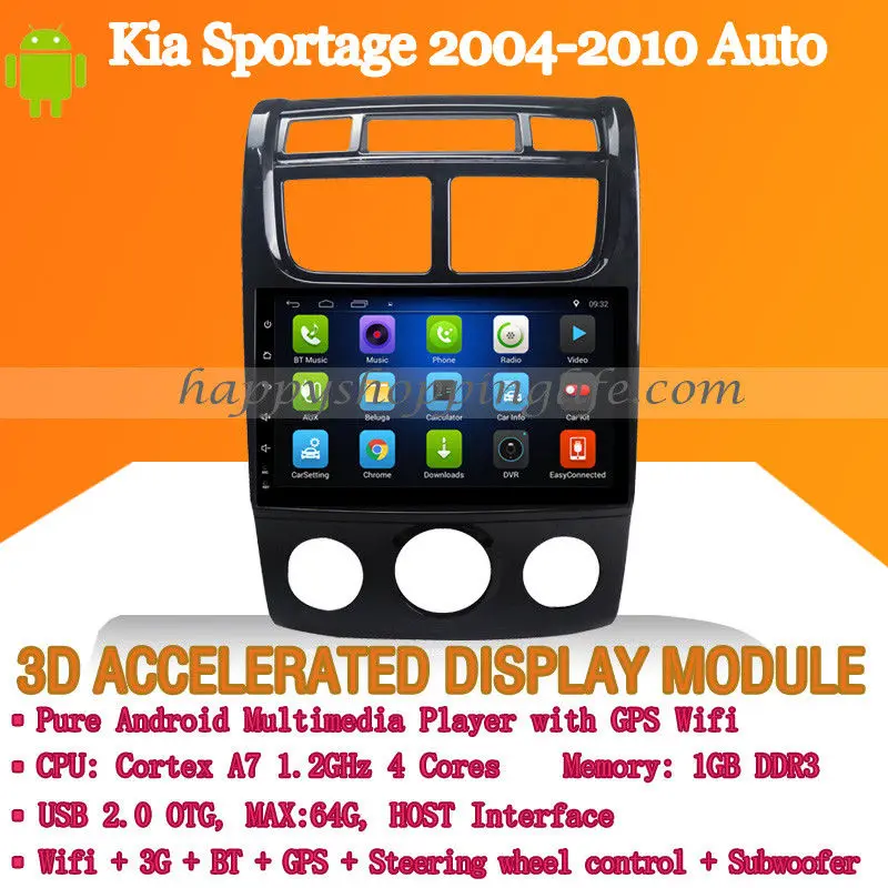 9 &quotAndroid 7 1 автомобильный мультимедийный плеер для Kia Sportage Авто 2010 2004 DVD Радио
