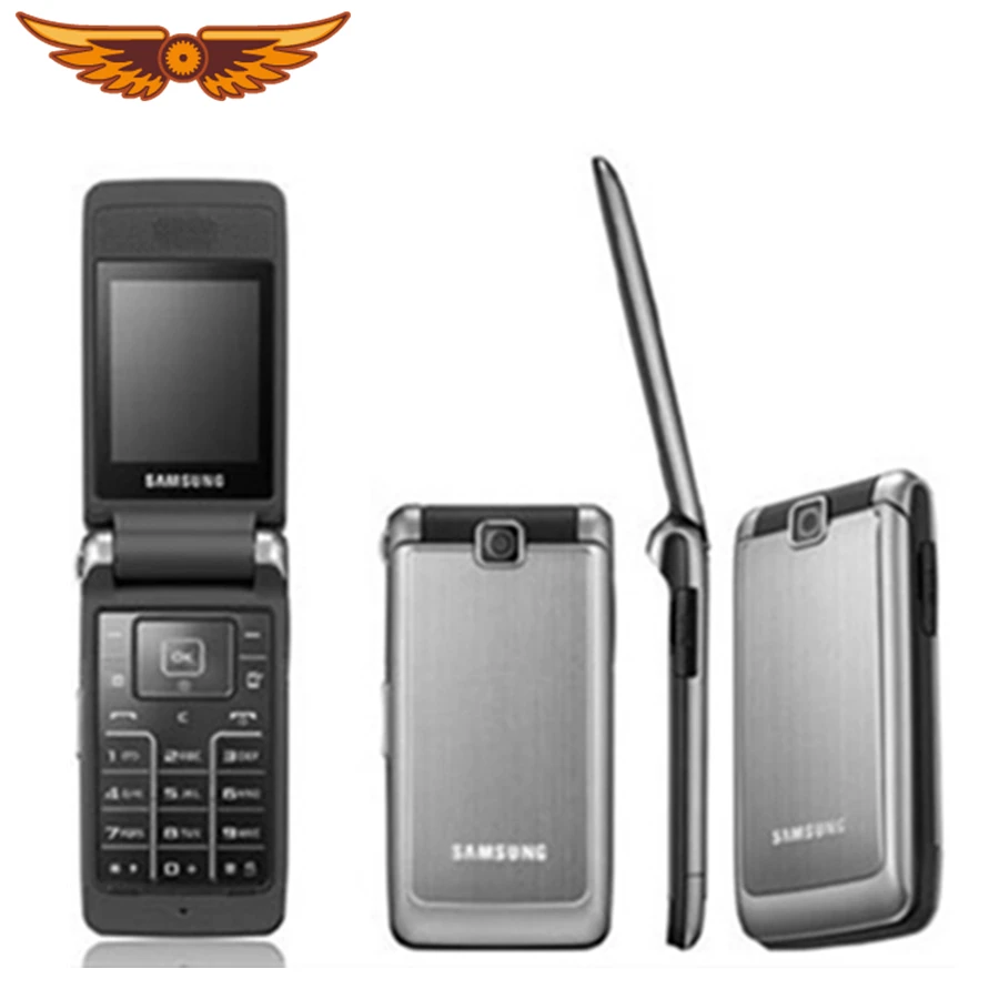 S3600 разблокированный samsung S3600 1.3MP 2,8 дюймов GSM 2G Поддержка Русская клавиатура флип Восстановленный сотовый телефон