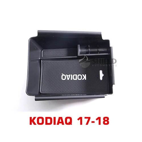 Подходит Skoda Kodiaq Octavia Superb центральный ящик для хранения подлокотник центральная консоль чехол автомобильный Органайзер Tidying Box поддон для перчаток - Название цвета: Kodiaq