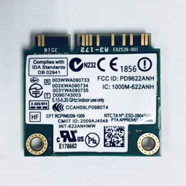 Беспроводная Wi Fi карта с Intel Centrino Advanced N 6200 622ANHMW Mini PCI E 300 Мбит/с 802.11AGN