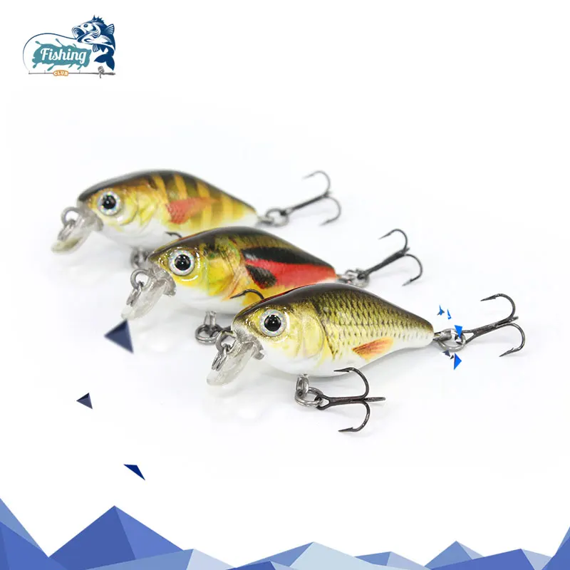 1 шт. Crankbait приманка для рыбалки искусственная жесткая мини 40 мм 4 г Minnow