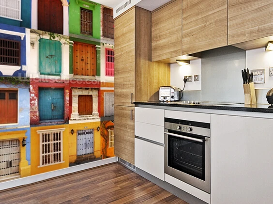 Пользовательские фото обои двери Картахены Колумбии роспись для гостиной