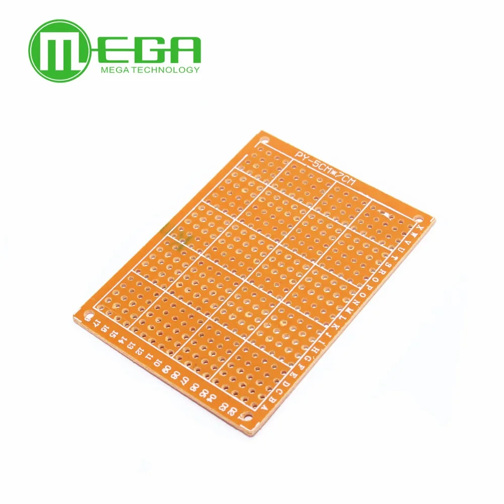 

Free shipping 100Pcs new Prototype Paper Copper PCB Universal Experiment Matrix Circuit Board 5x7cm Brand