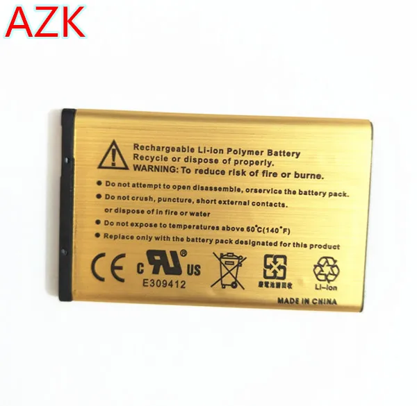 АЗК Новый Золотой 2450 мА/ч BL-4C батарея для Nokia 6100 6300 6125 6136S 6170 6260 6301 7705 7200 7270 8208 BL4C