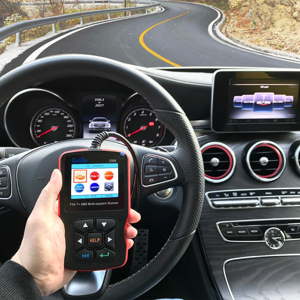 Creator Auto C508 сканер для FIAT/Alfa/Abrath/Lancia Airbag/ABS диагностический Автомобиль OBD 2 OBDII/сканер