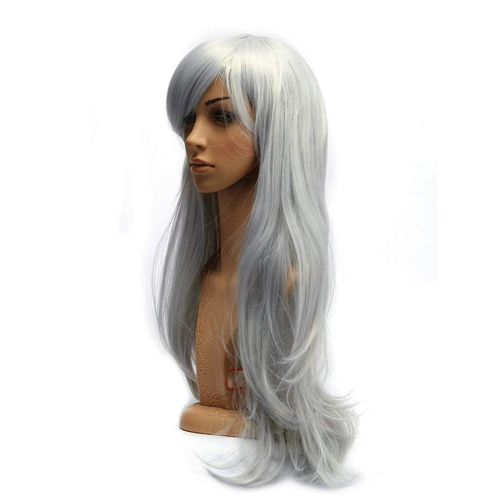 Для женщин Косплэй синтетический парик жаропрочных волокна полный с челкой