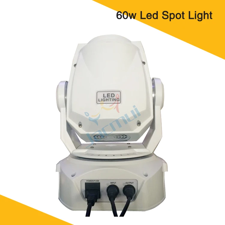 Мини точечный свет 60 Вт светодиодные движущиеся головы белый корпус DMX