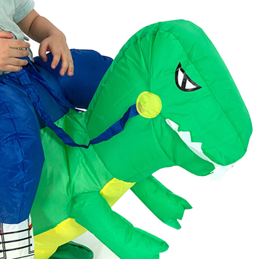 Новинка костюмы для косплея с динозавром родителей и детей поддельные наездники