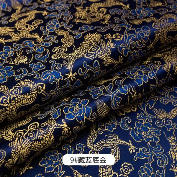 9 Китайский стиль парча жаккардовая атласная ткань для Cheongsam кимоно и сумка лоскутное рукоделие материал Различные цвета TJ0246 - Цвет: 9