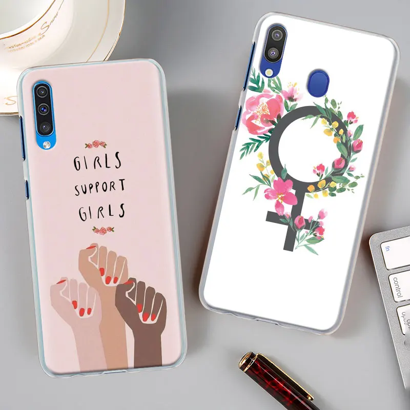 Эстетика Минимальный «Girl power» и женских чехол для samsung Galaxy A30 A40 A50 A70 A6 A8 плюс A7 A9 M30 Футляр для телефона