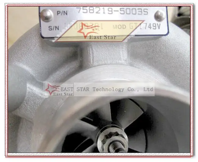 Турбокомпрессор GT1749V 758219 0003 0002 03G145702F для AUDI A4 B7 A6 C6 04 VW Passat B6 BLB BRE DPF 2.0L TDI|a6 quattro|a6