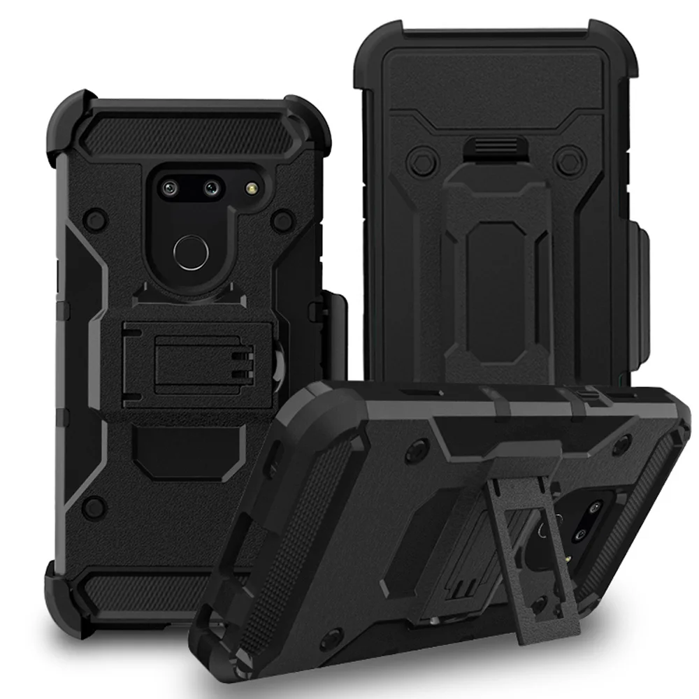 Противоударный чехол с зажимом для ремня и подставкой LG G8 ThinQ | Мобильные телефоны