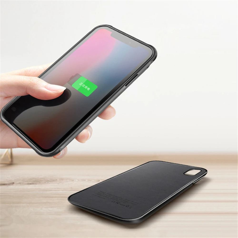 Беспроводное магнитное зарядное устройство на 5000 мА · ч для iPhone X XS чехлы зарядки