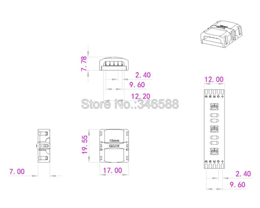 5 шт. 2pin 3pin 4pin 5pin Светодиодные ленты раздеться Solderless Разъем для одного Цвет RGB RGBW CCT светодио дный подключение лента терминал