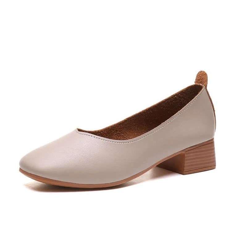 Женские туфли лодочки в Корейском стиле повседневная обувь ретро горошек осень