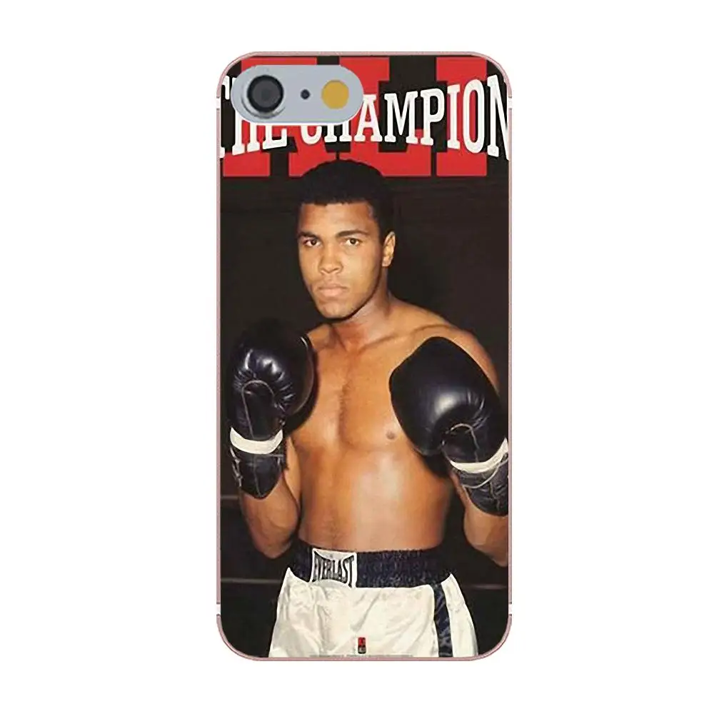 Мягкие чехлы для мобильных телефонов Apple iPhone 4 4S 5 5C 5S SE 6 6S 7 8 Plus X Muhammad Ali Boxing |