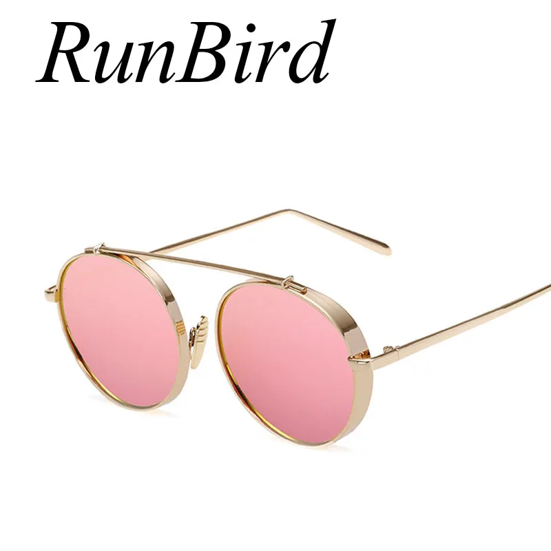 RunBird мужские солнцезащитные очки в стиле стимпанк Солнцезащитные для вождения