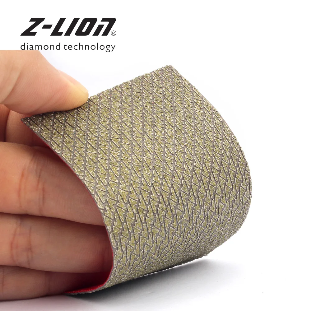 Z-LION 4 шт. алмазная шлифовальная машина сухая влажная алмазная полировка абразивные бумажные листы Песочная бумага для камня стеклокерамического бетона