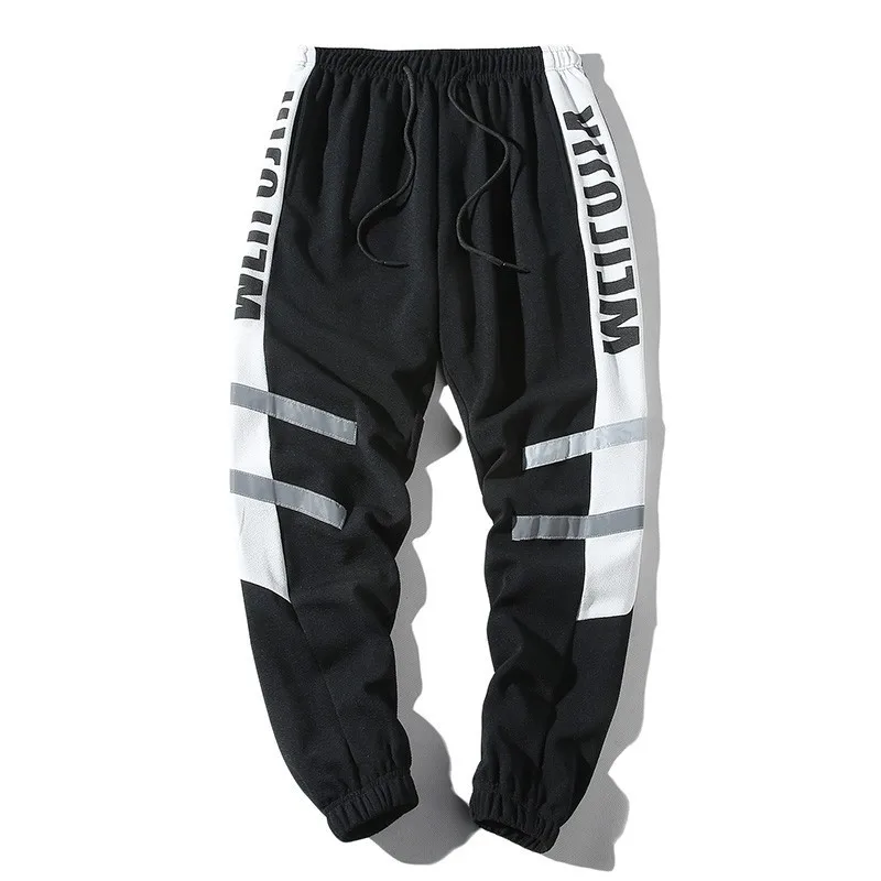 Брюки Luulla мужские тонкие в стиле пэчворк джоггеры шаровары повседневные брюки