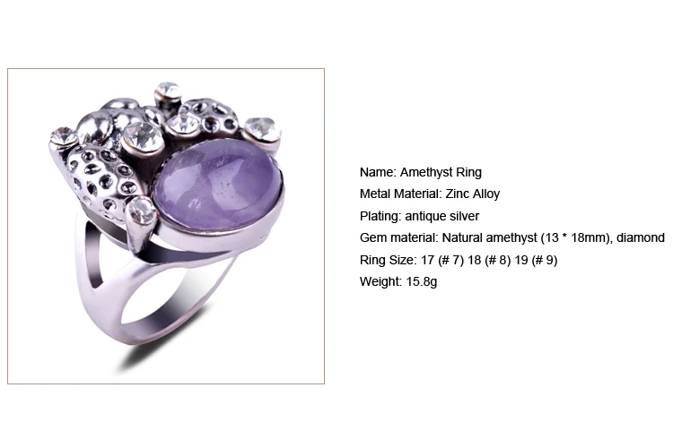 Кольцо с фиолетовым аметистом кольцо тигровым глазом и овальным синим песком